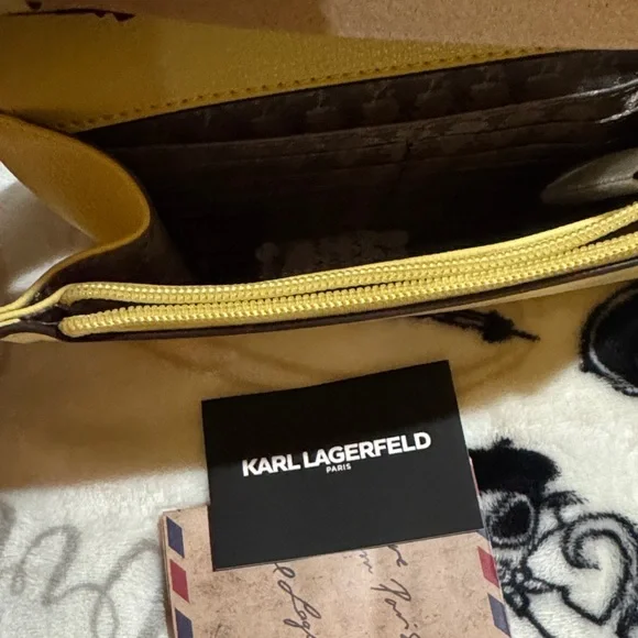 Karl Lagerfeld Vibrant Yellow Crossbody Bag - Picture 7 of 10
